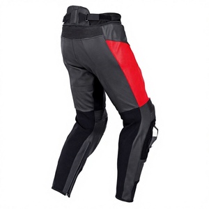 Pantalon de moto en cuir vintage pour homme, longueur intégrale, design personnalisé, léger, dernier modèle, prix abordable, style empilé - Product Image 2