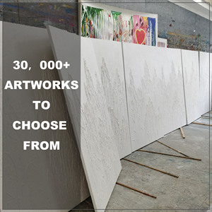 Peinture <span class=keywords><strong>de</strong></span> <span class=keywords><strong>fleurs</strong></span> d'art mural moderne personnalisée peinture à l'huile abstraite sur toile texturée épaisse pour la décoration du salon - Product Image 5