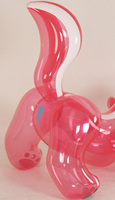 Mouffette rose transparente gonflable en PVC personnalisée en usine pour les ventes