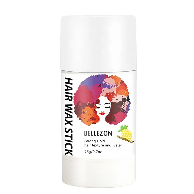 Bellezon – bâton de cire à cheveux ananas, marque privée, finition des cheveux cassés, Texture brillante, protecteur thermique