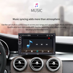 راديو سيارة WINCE 7013B MP5 مع نظام صوتي لاسلكي وكاربلاي، استريو ثنائي الدين مع بلوتوث، يدعم كاميرا الرؤية الخلفية - Product Image 3