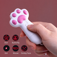 Stylo laser portable USB 3 LED, jouet laser pour chat, outil d'entraînement pour animaux de compagnie avec 5 motifs