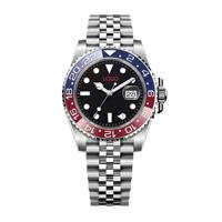 Montre mécanique pour homme de style plongée en acier inoxydable, résistante à l'eau 100 m, mouvement japonais 8215, boîtier en acier inoxydable 316L