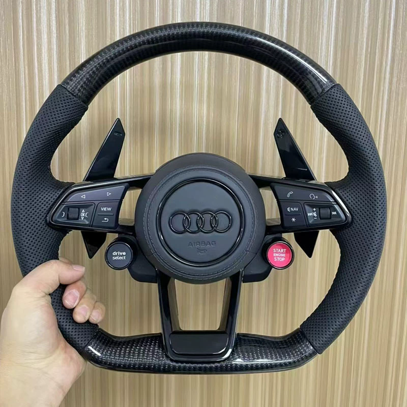 steering wheel assembly + carbon fiber