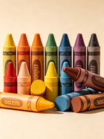 Crayons en forme de planètes, design mignon pour enfants