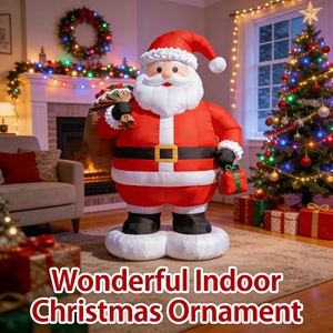 YTSF-D8 Customized Giant <strong>Inflatable</strong> Father Christmas Santa <strong>Xmas</strong> Party <strong>Decor</strong> Model with Electric Air Pump &amp; Water Resistant - Product Image 4