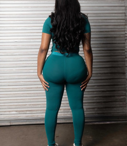 Ensemble de 2 pièces pour femmes, <span class=keywords><strong>pantalon</strong></span> long <span class=keywords><strong>d</strong></span>écontracté uni, écologique, respirant, pour l'été, avec <span class=keywords><strong>d</strong></span>ébardeur et leggings ajustés - Product Image 6