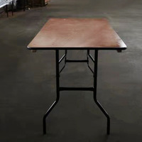 Tables et chaises pliantes d'extérieur en bois, style moderne et minimaliste, pour la formation, le bureau, les conférences et les expositions (vente en gros)