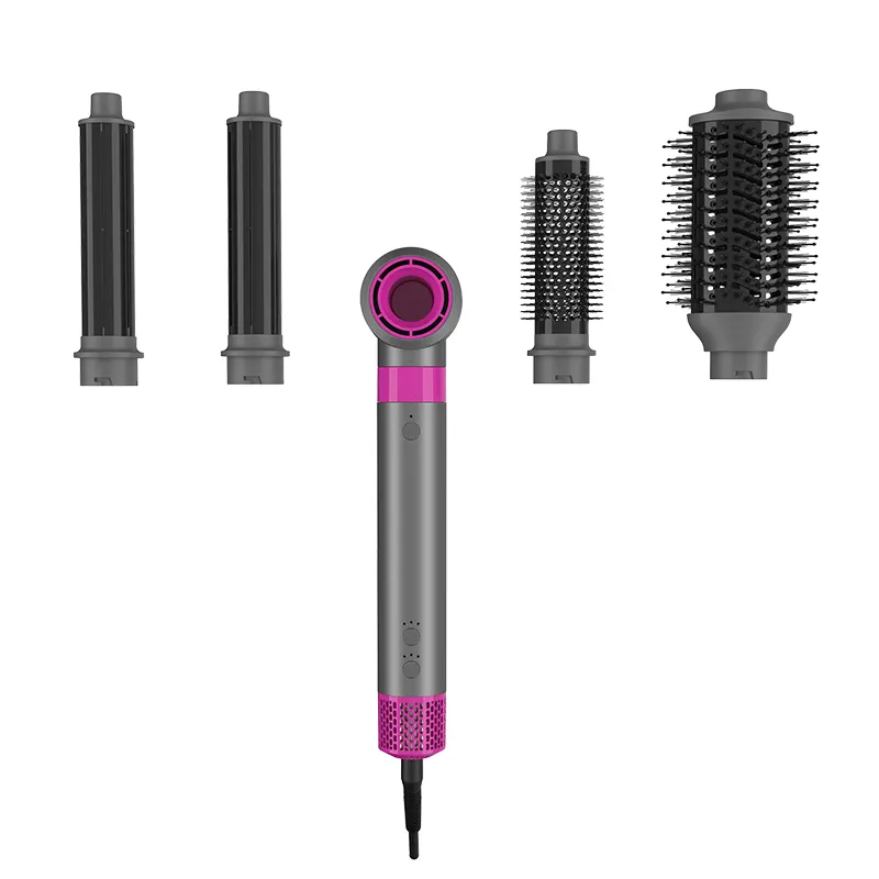 Secador de cabelo profissional com motor BLDC, pente de ar quente multi-temperatura 5 em 1, modelador de cabelo 1300W, escova de secador de cabelo