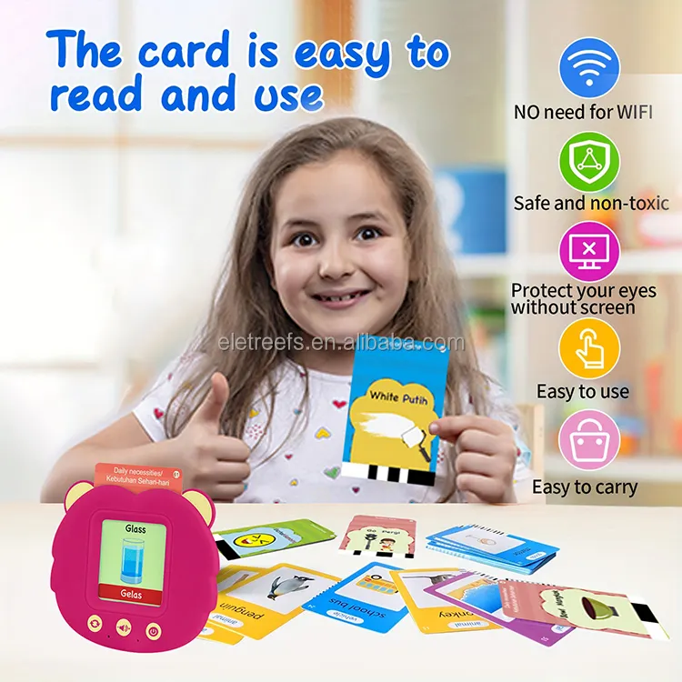Apprentissage préscolaire pour enfants 224 mots de vue lecture Alphabet audible orthophonie parlant carte Flash jouet éducatif