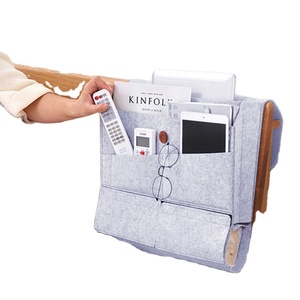 Multifunctional Custom logo Printing Bed Storage Bag <strong>Sofa</strong> Organizer Bags Hanging Felt Bedside <strong>Caddy</strong> - Product Image 1