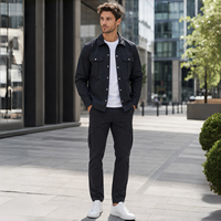 Ensemble de vêtements techniques pour hommes, veste légère de performance, pantalon cargo, vêtements de sport décontractés extensibles, style urbain, vente en gros