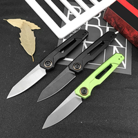 Couteau de poche pliant en acier inoxydable Ker Shaw LAUNCH-11 7550 EDC, couteau de chasse et de camping en alliage d'aluminium pour l'extérieur, outils DIY OEM