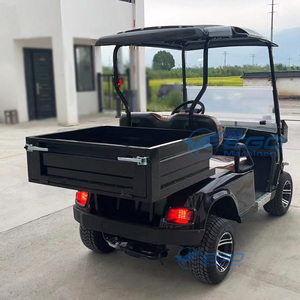 Carrito de Golf Eléctrico de 2 Plazas, Color Negro, Homologado para Circular por la Calle, Vehículo Utilitario Eléctrico de 2 Asientos con Plataforma de Carga - Product Image 3