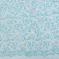 Fabrication de nouveau tissu de dentelle écologique brodé avec du matériel sexy pour robes de mariée