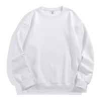 Sudadera Lisa de Alta Calidad para Hombre, 500 g/m², Sudadera Personalizada Extra Grande con Cuello Redondo y Capucha