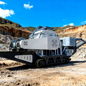 Station de concassage et de criblage mobile sur chenilles 40-500 TPH, concasseur à mâchoires hybride diesel multi-puissance, moteur à engrenages, longue durée de vie - Product Image 1