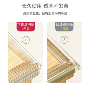 แถบป้องกันการชนแบบโปร่งใส 1 เมตร วัสดุ Tpe สำหรับป้องกันมุมโต๊ะ ป้องกันขอบโต๊ะเพื่อความปลอดภัยของเด็ก - Product Image 4