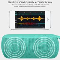 Altavoz Bluetooth Portátil, Altavoz Inalámbrico Tipo Columna, Mini Sistema de Sonido, Boombox Estéreo 3D con TF, FM y Aux