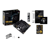 Motherboard TUF GAMING B550M-PLUS Am4 PCIe 4.0 Micro ATX untuk PC Gaming, LAN 2.5Gb, BIOS FlashBack, USB 3.2 Gen 2