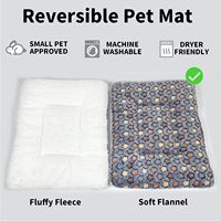 ZJH 2 pièces coton écologique hiver tapis de lit pour animaux de compagnie lavable à la main pour cochon d'inde lapin petits animaux