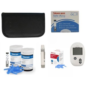 Moniteur de glycémie électrique de qualité médicale certifié CE, résultats rapides, <span class=keywords><strong>pour</strong></span> patients diabétiques, 50 bandelettes de <span class=keywords><strong>test</strong></span>, 50 lancettes - Product Image 2