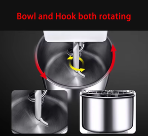 Équipement de boulangerie commercial en acier inoxydable, mélangeur à spirale automatique pour pâte à pâtisserie avec moteur, haute capacité - Product Image 6