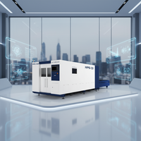 Machine de découpe laser à fibre HANS Laser 1500*3000MM, haute puissance, avec table d'échange