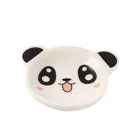 Assiette à condiments mignonne en forme de petit panda de dessin animé, style japonais, forme irrégulière, design minimaliste et frais, compatible micro-ondes, petite assiette pour
