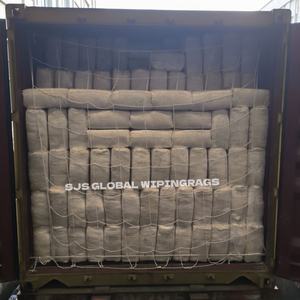 Trapos de algodón blanco absorbentes de aceite y agua, trapos de limpieza de punto reciclado para limpiar. - Product Image 1