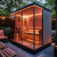 Sauna keya sauna extérieur vapeur et sauna pruche lumière rouge photothérapie infrarouge lointain hammam personnalisé luxe salle de hammam