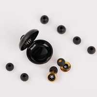Bouchons d'oreilles transparents en cristal à forte réduction de bruit, anti-bruit pour le sommeil et le travail, coffret cadeau