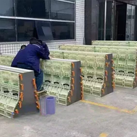 Barrière de chantier préfabriquée en béton, réglable en taille, réutilisable, en acier et plastique, anti-collision, pour mur, autoroute et bord de route, haute résistance