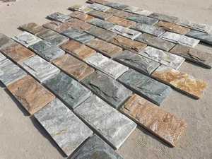 Carreaux <span class=keywords><strong>de</strong></span> mur <span class=keywords><strong>de</strong></span> face <span class=keywords><strong>de</strong></span> champignon fendu en ardoise rouillée en <span class=keywords><strong>pierre</strong></span> naturelle <span class=keywords><strong>de</strong></span> bâtiment décoratif bon marché pour mur extérieur et intérieur - Product Image 5