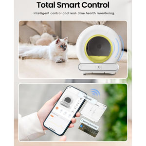 <span class=keywords><strong>Robot</strong></span> à litière intelligent autonettoyant 65L avec contrôle WiFi via l'application Tuya, grande capacité, sacs à litière inclus, design tendance - Product Image 3