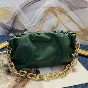 Bolsa de metal pu de ombro feminina, bolsa de mão com alça carteiro e alça de mão - Product Image 2