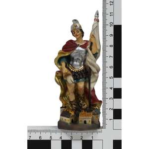 Estatua de San Floriano Pintada a Mano ZICOM, Escultura de 12 cm de Altura, Origen Alemania, Modelo 9069-H037-12 - Product Image 6