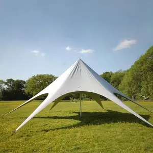 Tente dôme étoilée en forme d'étoile Auvent de camping pour tente de plage parasol d'événement Tente hexagonale en forme d'étoile