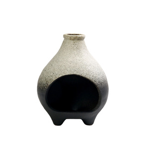 Mini-brûleur d'aromathérapie en céramique à flamme nue, design cheminée <span class=keywords><strong>de</strong></span> table sur trépied, petit brûleur chauffe-mains d'hiver, <span class=keywords><strong>Sauge</strong></span> - Product Image 5