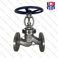 Vanne à soupape à bride en acier inoxydable, corps CF8, DN50 PN16, actionnée par volant, vanne de régulation industrielle