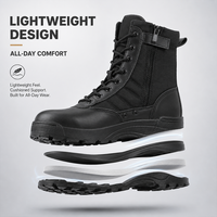 Bottes tactiques montantes pour hommes, chaussures de randonnée et d'entraînement d'extérieur, légères, respirantes, de sécurité et de sport, vente en gros