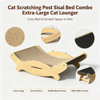 Lit de grattage pour chat en sisal naturel, multi-tailles, sans poussière, construction durable, pour intérieur, fournitures pour animaux de compagnie, vente en gros