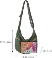 Sac de voyage vintage esthétique en toile sac à bandoulière Hobo sac à bandoulière sac à main fourre-tout pour femmes