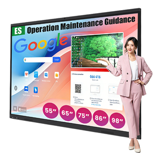 55 65 75 85 86 98 110 Inch Pen Finger Touch Interactive Flat Panel 4k Lcd Digital Interactive Smart Boards for Schools Teaching - Product Image 1