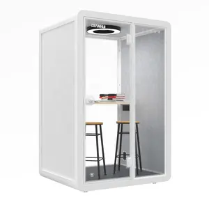 Movable silence quite office pod sound proof glass booths offices mobile Easy installation phone room Germany 110V-240V