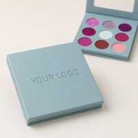 Palette de fards à paupières minéraux imperméables 9 couleurs personnalisée OEM ODM, approuvée MSDS, cosmétiques pour les yeux