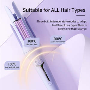 Rizador <span class=keywords><strong>de</strong></span> Pelo <span class=keywords><strong>de</strong></span> Alta Calidad <span class=keywords><strong>de</strong></span> 32 mm con <span class=keywords><strong>Ondas</strong></span> <span class=keywords><strong>de</strong></span> <span class=keywords><strong>Sirena</strong></span>, Iones Negativos, Ranura Doble, Eléctrico, para el Hogar y Hoteles - Product Image 3