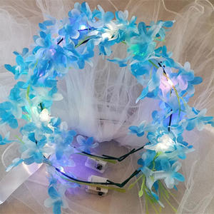 Nouvelles couronnes florales lumineuses LED, serre-têtes lumineux, guirlandes florales, coiffes florales pour femmes - Product Image 5