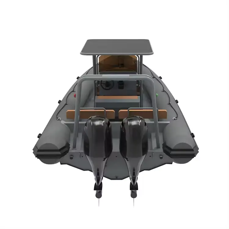 RHIB 860 PVC Hypalon Aluminium aufblasbare Kabine Katamaran Boot mit zwei Motoren für Meeresgewässer Driftaktivität