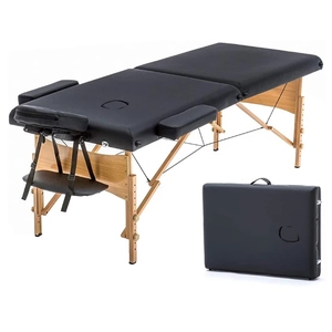 Cama de <span class=keywords><strong>Masaje</strong></span> de Madera para <span class=keywords><strong>Spa</strong></span>, Plegable, Portátil, de Alta Calidad, con Altura Ajustable, para Tratamientos Faciales <span class=keywords><strong>y</strong></span> Masajes - Product Image 2